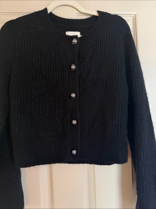 Abercrombie & Fitch Sweaters - Abercrombie & Fitch Black Ribbed Button-Front Cardigan